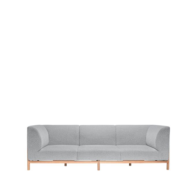 Hovedbilde Hübsch Moment Sofa 3-Seter Grå/Natur
