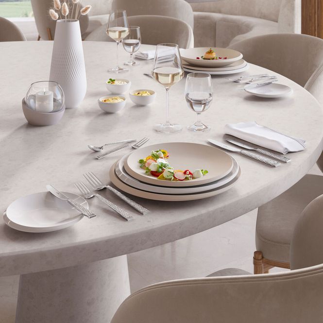 Hovedbilde Villeroy & Boch NewMoon Beige flat bolle 25 cm