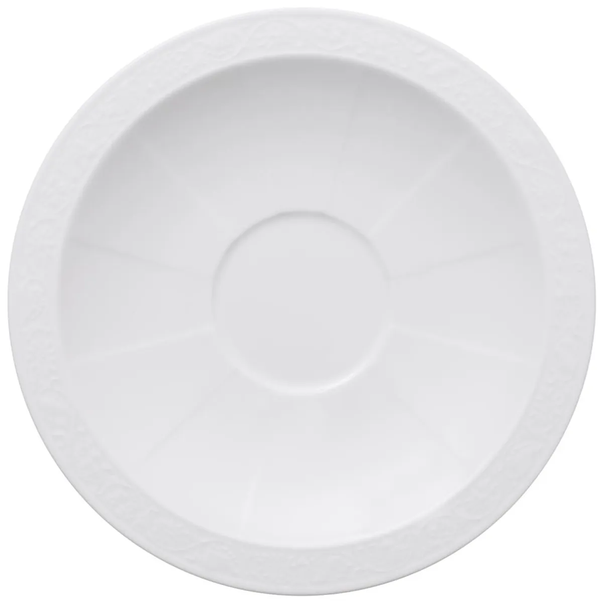 Villeroy & Boch White Pearl tallerken til kaffekopp 16 cm