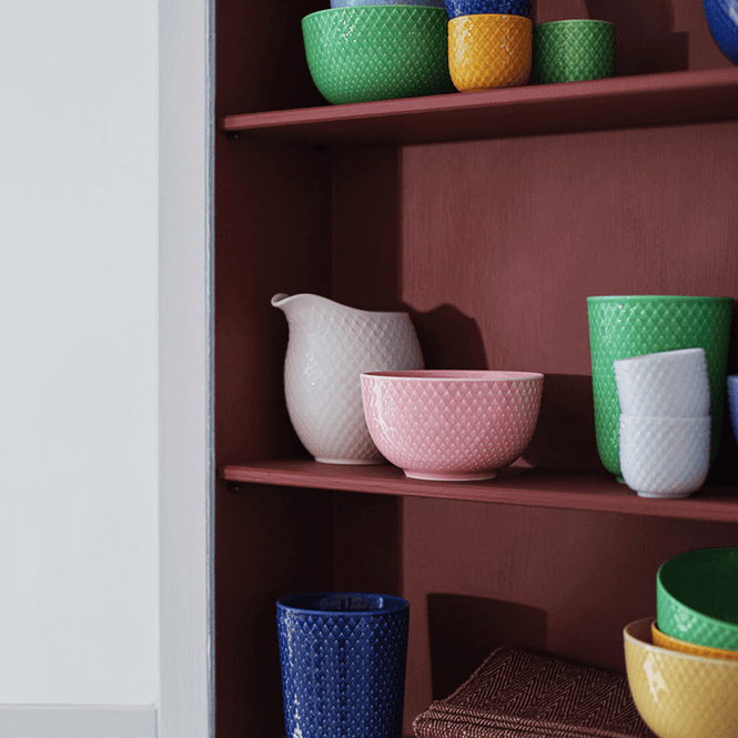 Hovedbilde Lyngby Porcelæn Rhombe Color Skål Rosa Ø11 cm