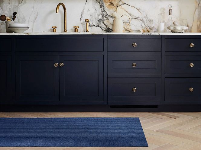 Hovedbilde Chilewich Dørmatte Breton Stripe Blueberry 46x71 ...