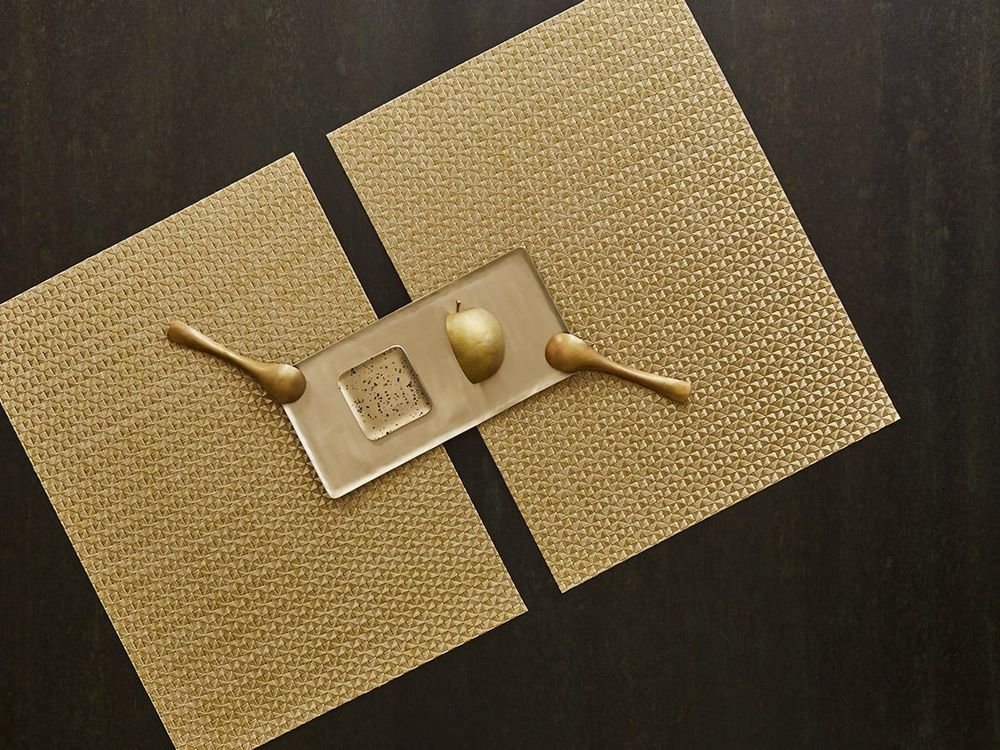 Chilewich Origami Spisebrikke Isgrå 4 stk
