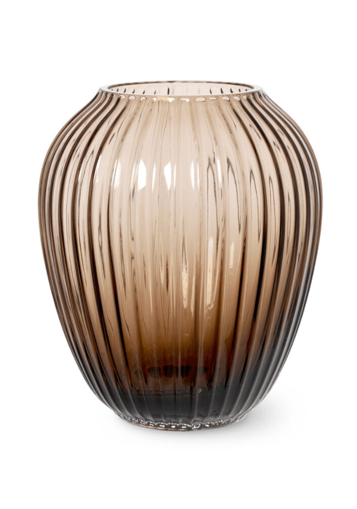 Kähler Hammershøi Vase Glass Valnøtt 18,5 cm