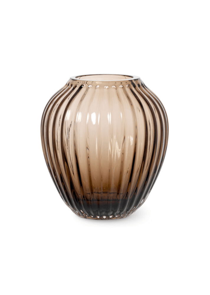 Kähler Hammershøi Vase Glass Valnøtt 14 cm