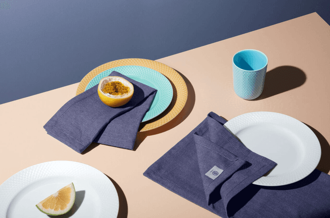 Hovedbilde Lyngby Porcelæn Stoffserviett 4 stk Herringbone ...