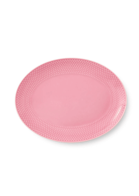 Hovedbilde Lyngby Porcelæn Rhombe Color Ovalfat Rosa 28x21 ...
