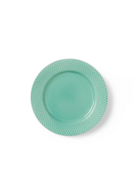 Hovedbilde Lyngby Porcelæn Rhombe Color Asjett Aqua Ø21 cm