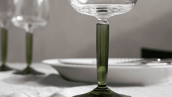 Hovedbilde Kähler Hammershøi Vinglass 49 cl Grønn, 2 stk