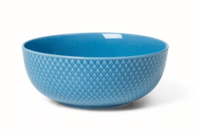 Hovedbilde Lyngby Porcelæn Rhombe Skål 15.5 cm Blå.