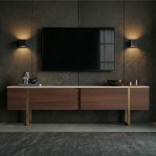 Hovedbilde Nordure Onera TV-benk – Travertine / Milano ...