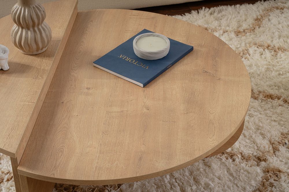 Nordure Orion sofabord – Honey Oak