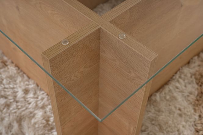 Hovedbilde Nordure Vetrino sofabord – Honey Oak