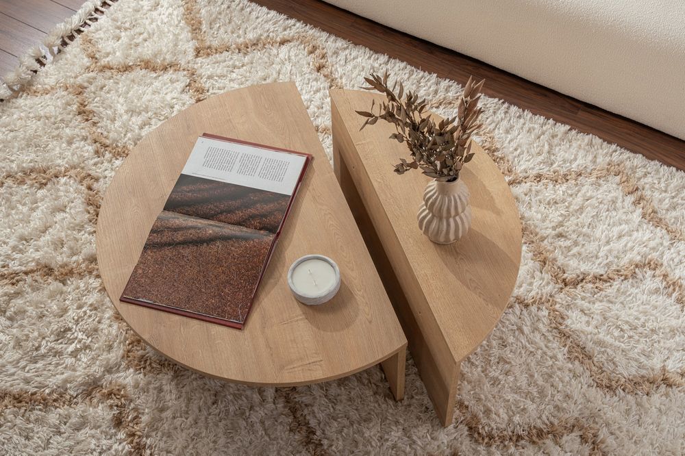 Nordure Orion sofabord – Honey Oak