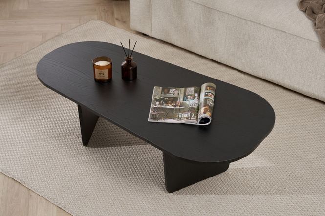Hovedbilde Nordure Ovalis sofabord – Wood Black