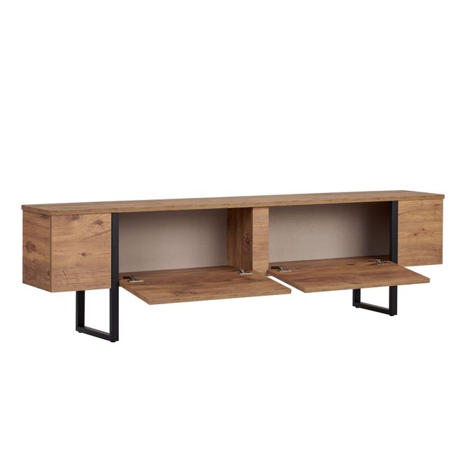 Hovedbilde Nordure Onera TV-benk – Atlantic Pine / svart