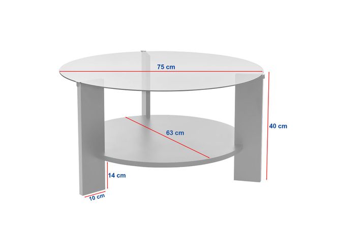 Hovedbilde Nordure Clara sofabord – Venezia Walnut / ...