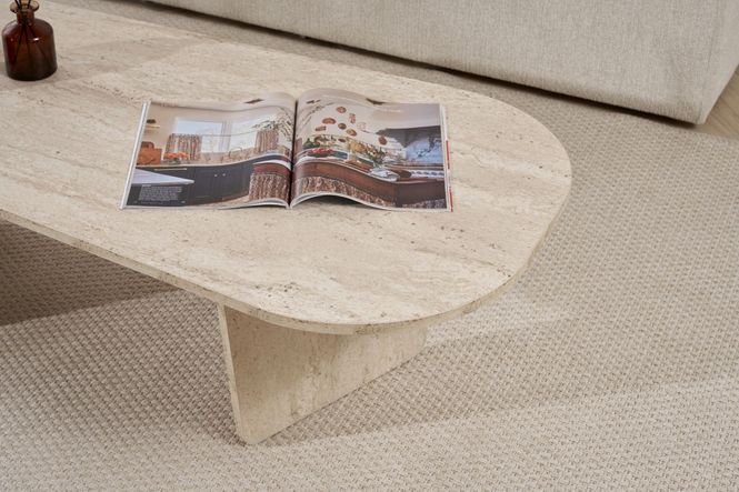 Hovedbilde Nordure Ovalis sofabord – Travertine
