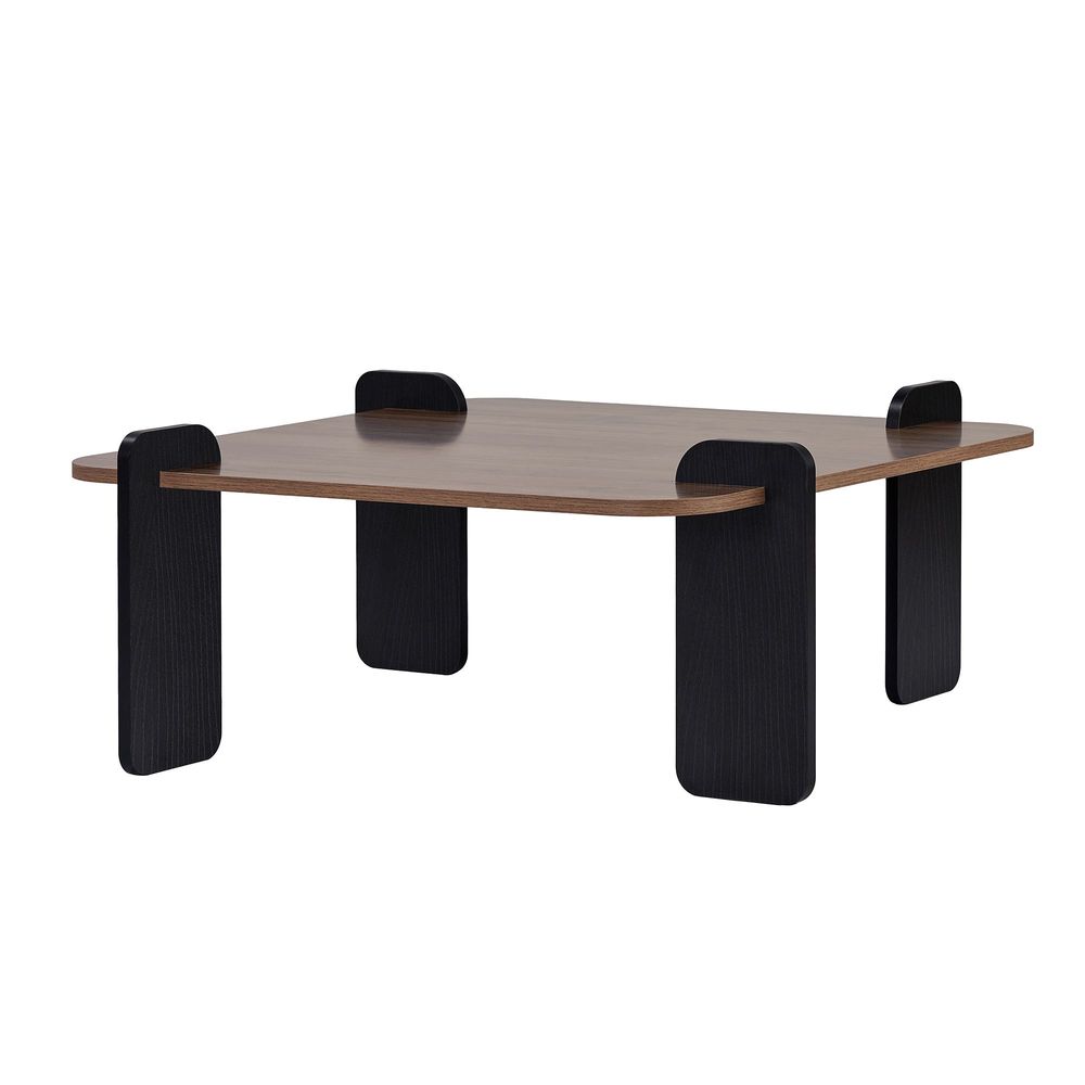 Nordure Marais sofabord – Venezia Walnut / Wood Black
