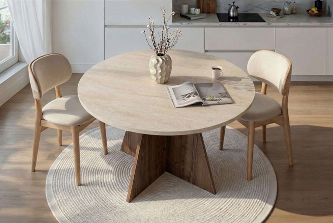 Hovedbilde Nordure Virella spisebord – Travertine/Venezia ...