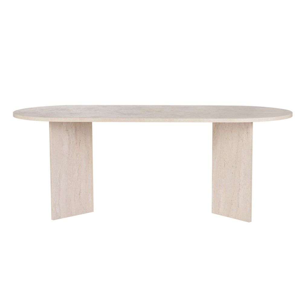 Nordure Sabella spisebord – Travertine