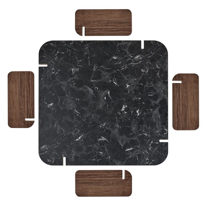 Hovedbilde Nordure Marais sofabord – Lotus / Venezia Walnut