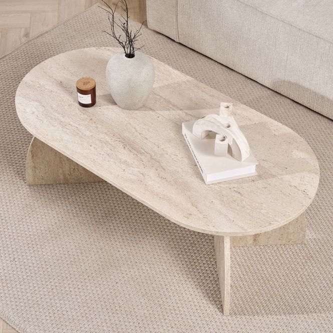 Hovedbilde Nordure Melina sofabord – Travertine
