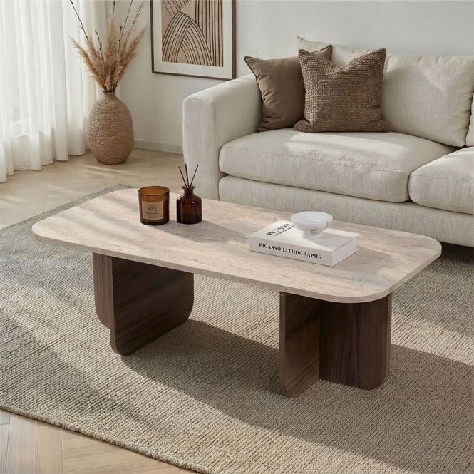 Hovedbilde Nordure Akira sofabord – Travertine/Venezia ...