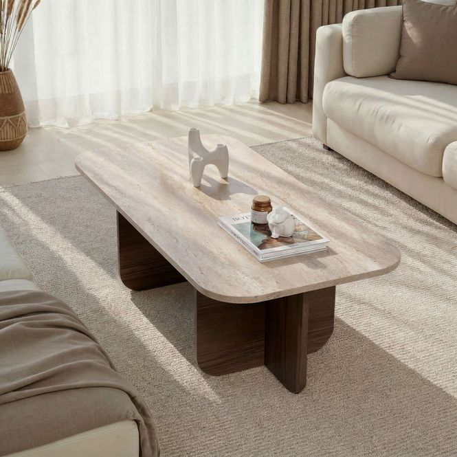 Hovedbilde Nordure Akira sofabord – Travertine/Venezia ...
