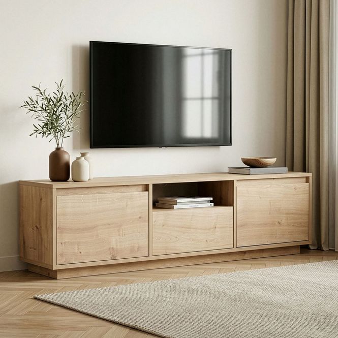 Hovedbilde Nordure Sentinel TV-benk – Sapphire Oak