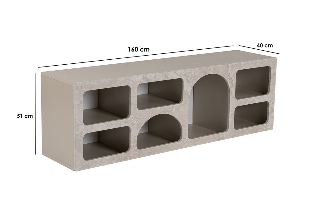 Nordure Ferlis konsollbord – Travertine / Traverten Marble / Sandstone