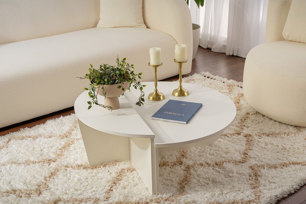 Nordure Orion sofabord – Wood White