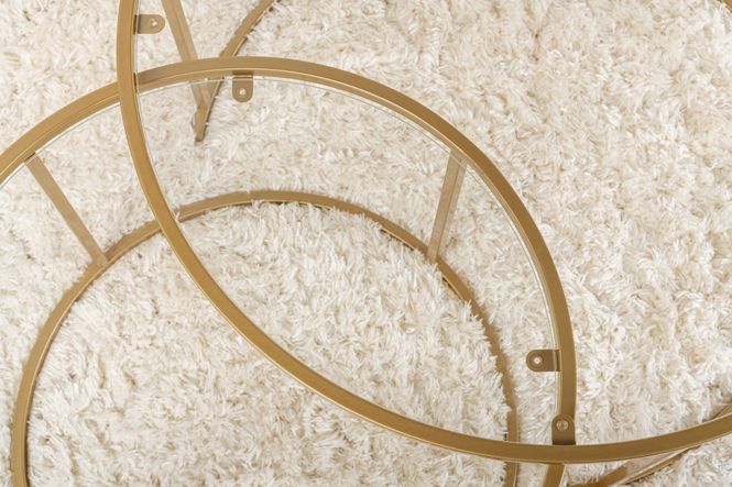 Hovedbilde Nordure Aurum sofabordsett – 80 / 60 / gull / ...