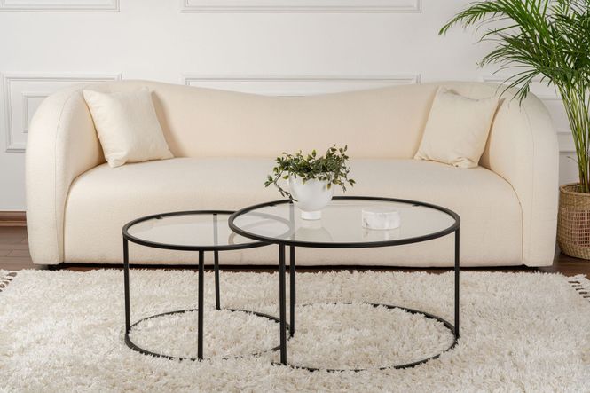 Hovedbilde Nordure Aurum sofabordsett – 80 / 60 / svart / ...
