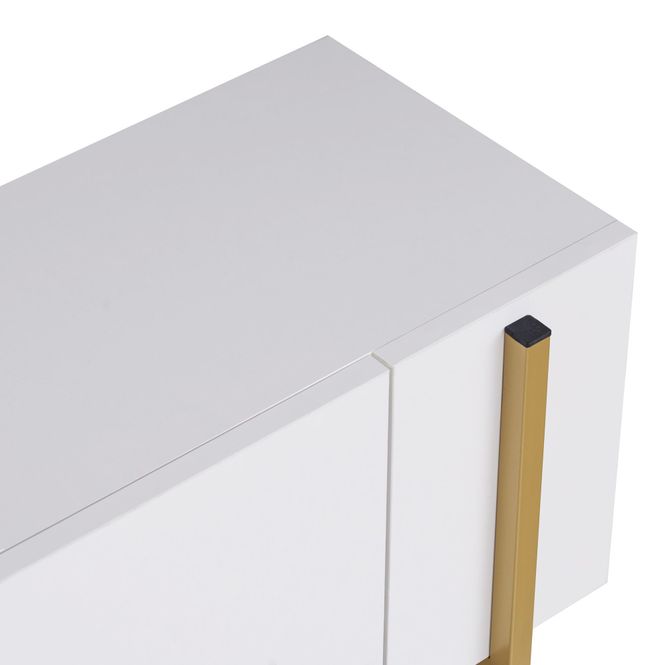 Hovedbilde Nordure Nexus TV-benk – hvit / gull