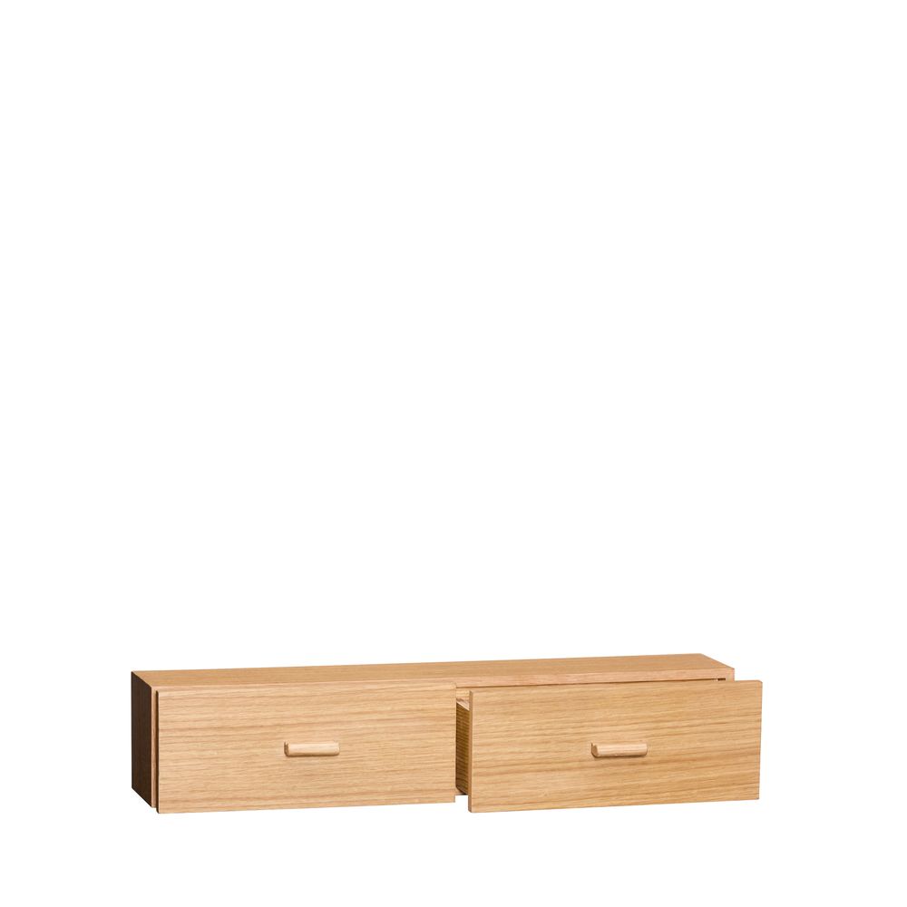 Hübsch Shuno Reol 60x14x12 cm – natur/oransje