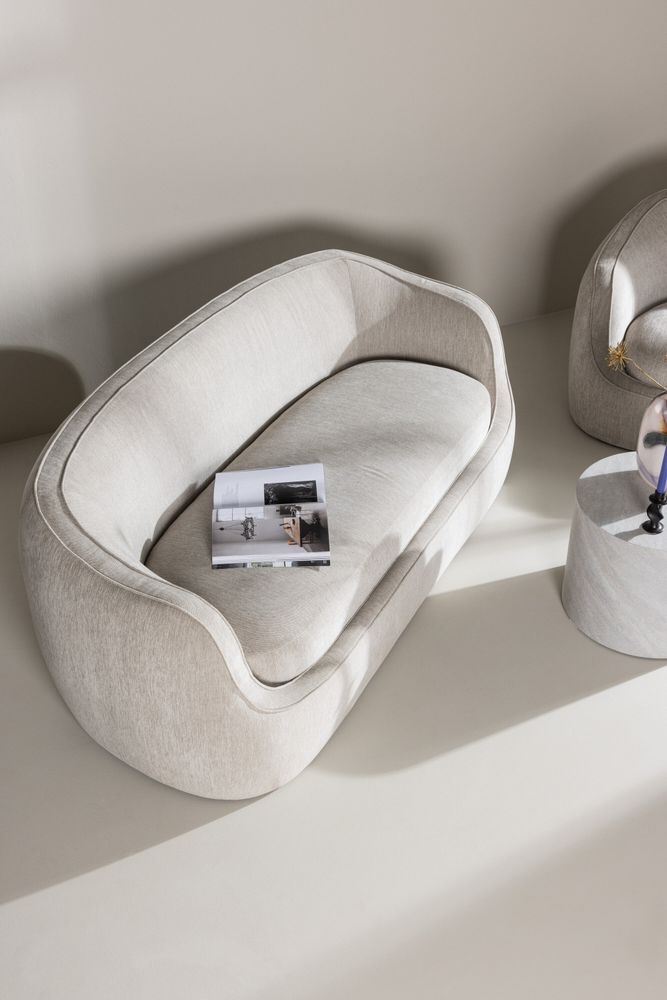 Venture Home Elio 3-seters sofa – lys grå
