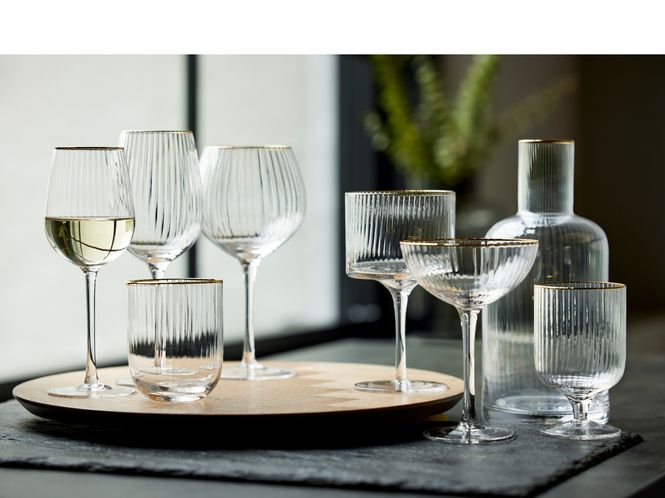 Hovedbilde Lyngby Glass Palermo Gold Hvitvinsglass 30 cl ...