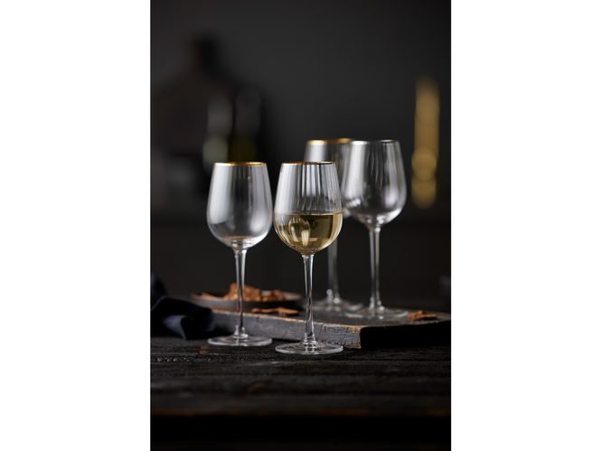 Hovedbilde Lyngby Glass Palermo Gold Hvitvinsglass 30 cl ...
