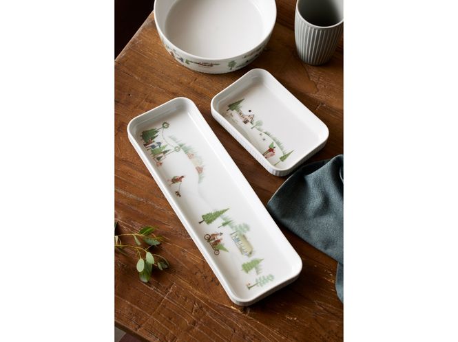 Hovedbilde Pillivuyt Vinter Fat Hvit 36x12 cm