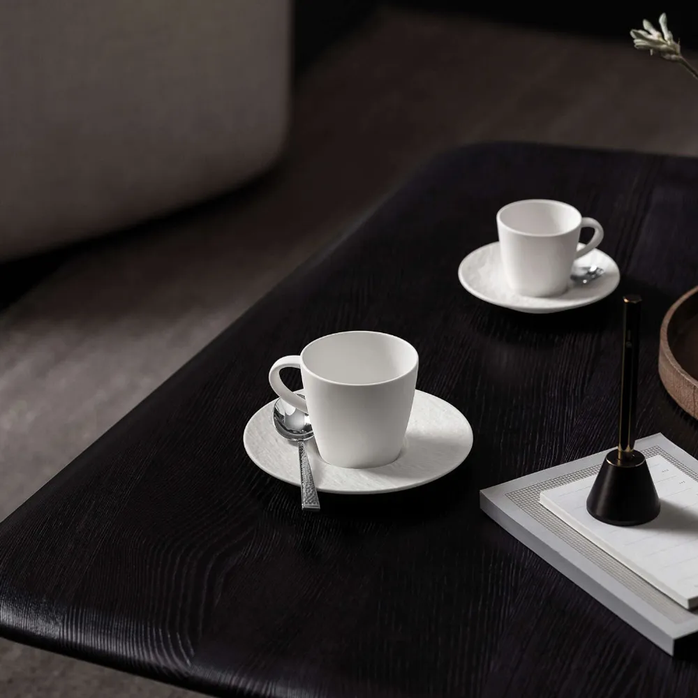 Villeroy & Boch Manufacture Rock Blanc Underskål Til Kaffekopp