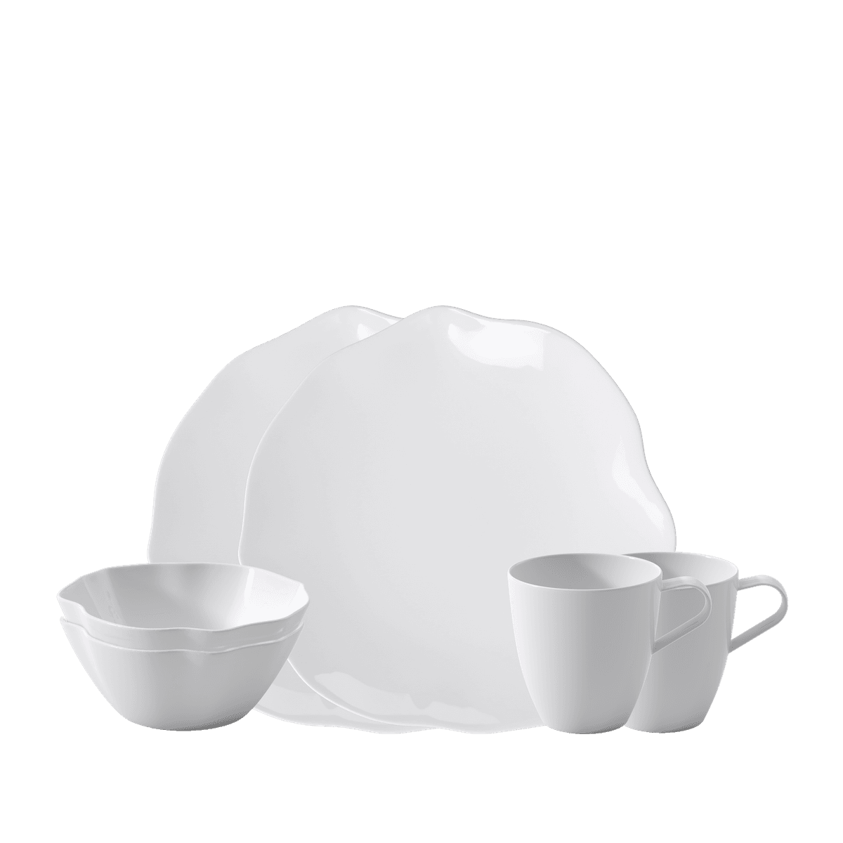 Villeroy & Boch Pura Frokostservise 6 deler Hvit