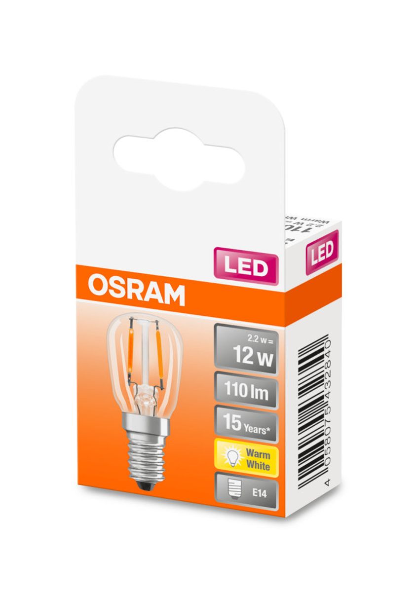Osram Lyspære LED Mini, T26 10 E14, klar