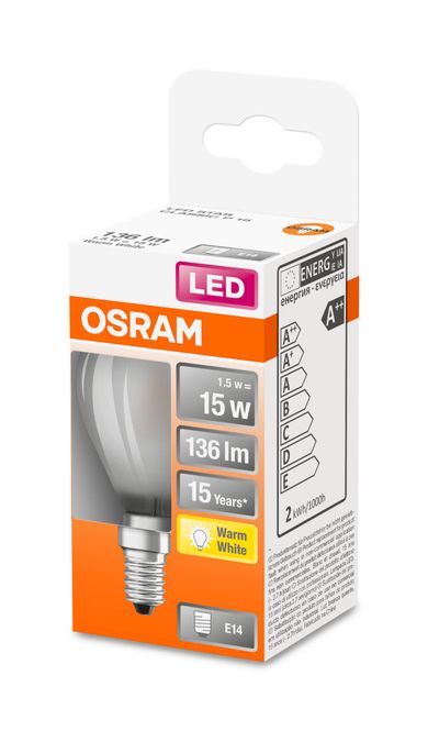 Hovedbilde Osram Lyspære LED P15 E14, matt, Illum