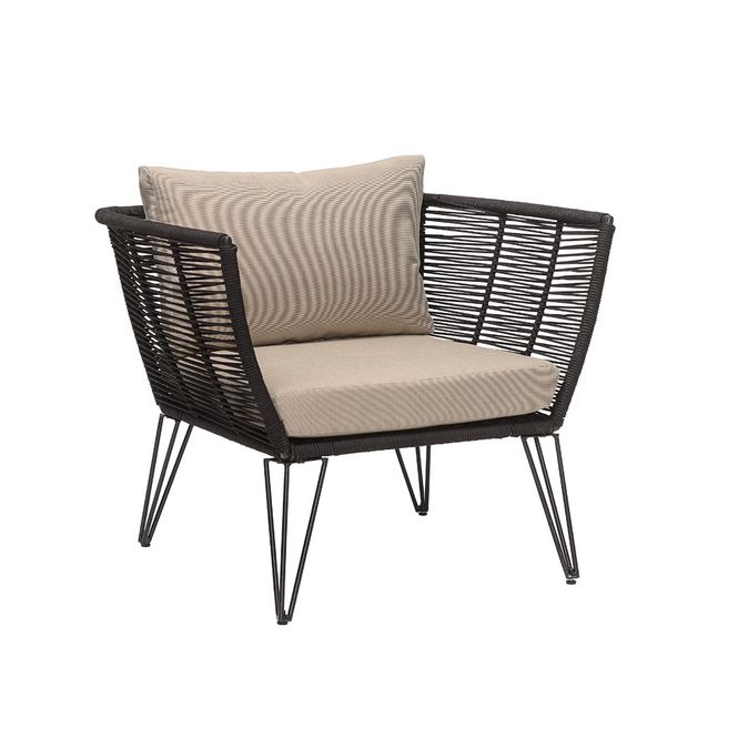 Hovedbilde Bloomingville Mundo Loungestol Sort 2 stk