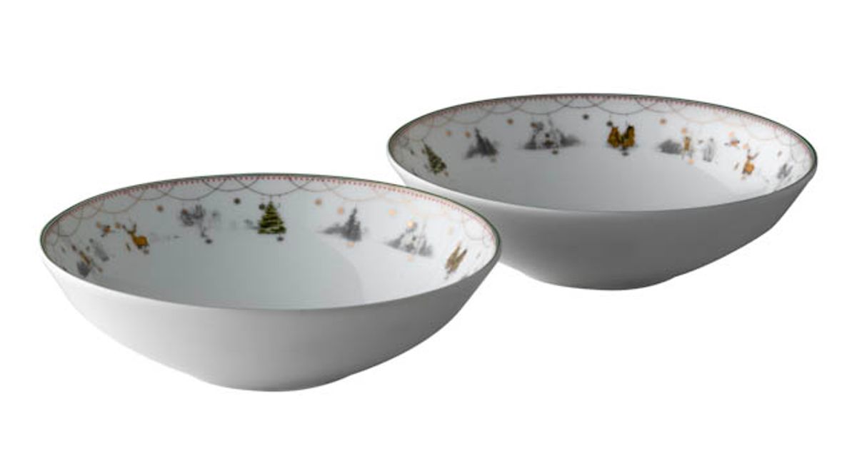 Wik & Walsøe Julemorgen Story Dyp Tallerken 16 cm 2-pk