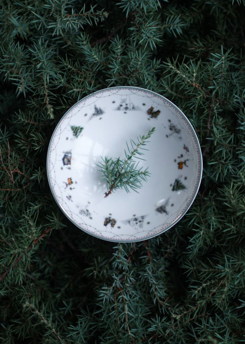 Wik & Walsøe Julemorgen Story Dyp Tallerken 16 cm 2-pk