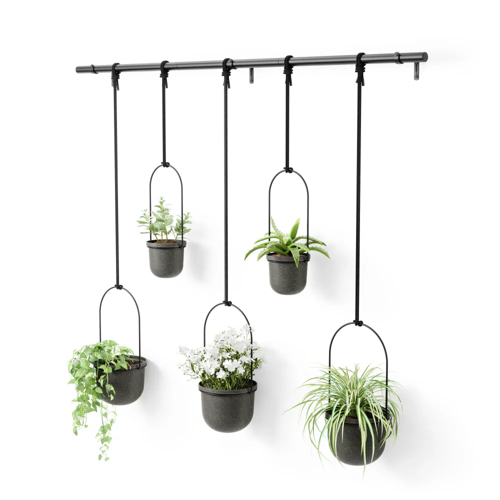 Umbra Triflora hengende blomsterpotter 5 stk sort