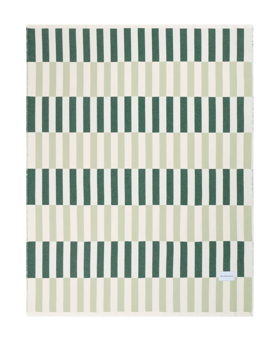 Maison Deux Tiles Pledd Salvie/Grønn