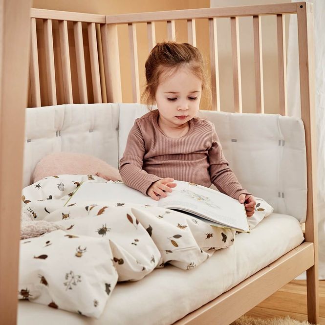 Hovedbilde Leander Linea Kantbeskyttelse til Babyseng Hvit