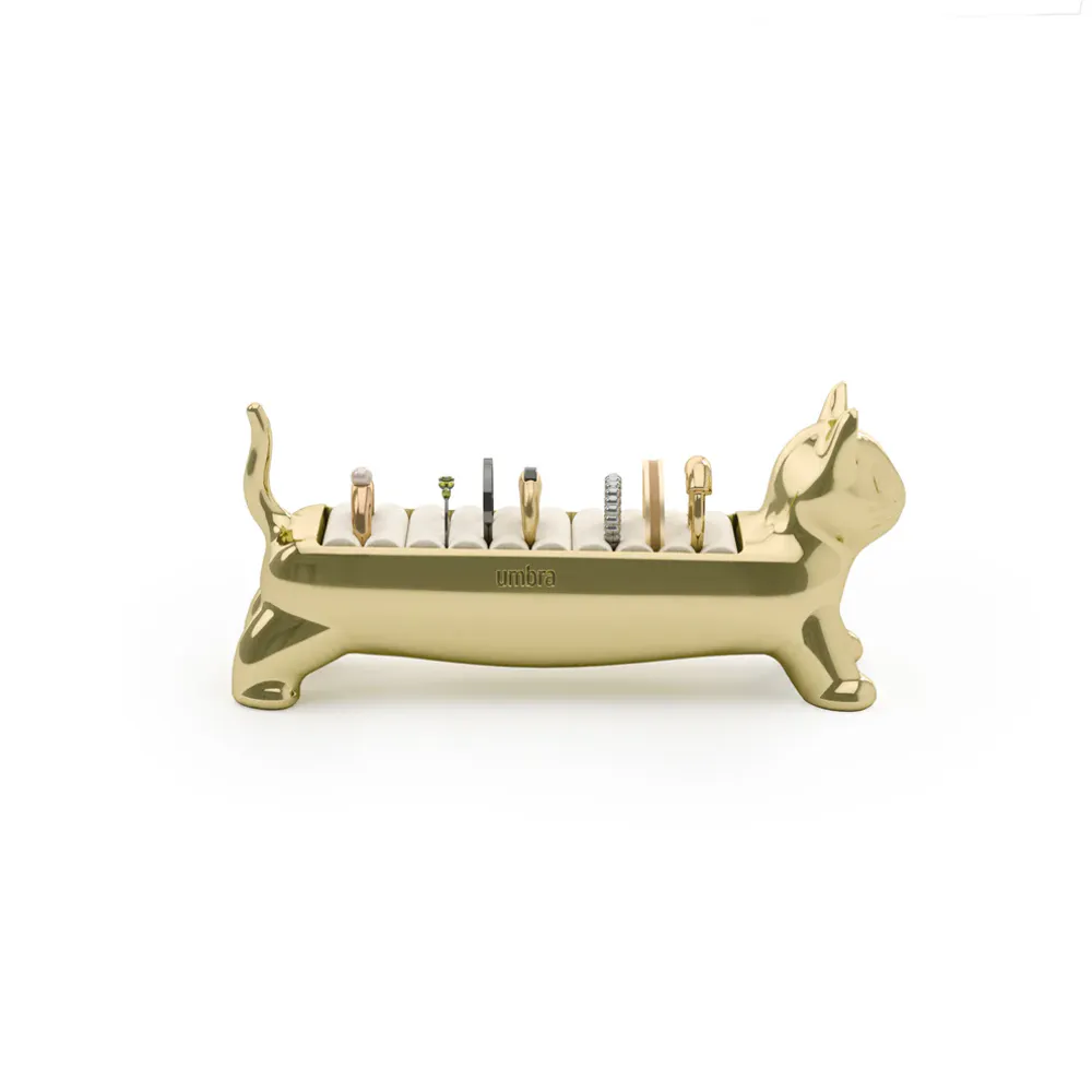 Umbra Ali Cat Ringholder Messing